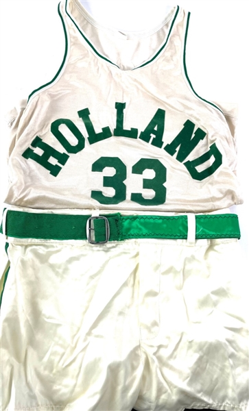 1986 "Hoosiers" Movie Worn Holland Jersey & Shorts 