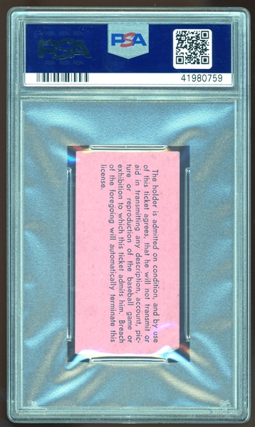 1954 Cleveland Indians Ticket : Mantle HR #79-80! (PSA/DNA)