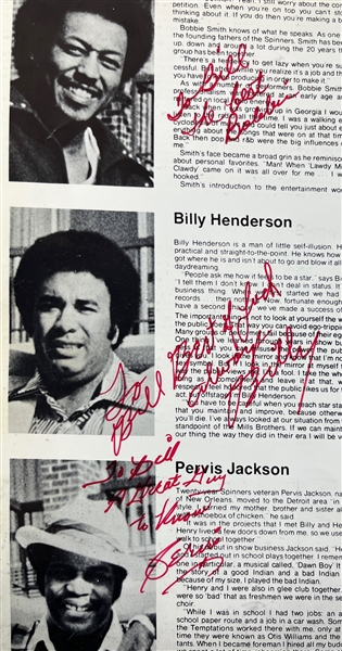The Spinners: Group Signed 1976 Tour Program (Epperson/REAL LOA)