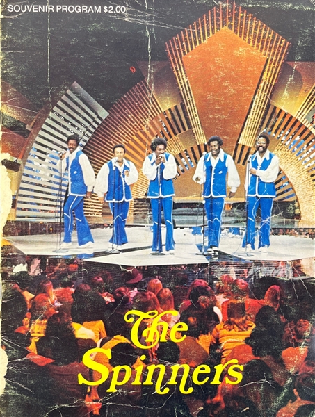 The Spinners: Group Signed 1976 Tour Program (Epperson/REAL LOA)