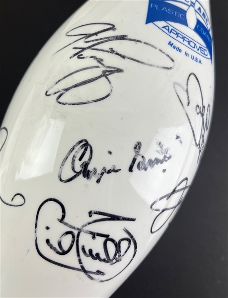 Ozzie Smith's Multi-Signed 1990's Kirby Puckett Bowling Pin (12 Sigs)(Smith LOA)(Third Party Guaranteed)