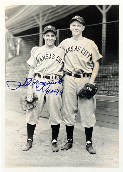 Phil Rizzuto Signed & HOF Inscribed 5 x 7 Black & White Photo (Third Party Guaranteed)
