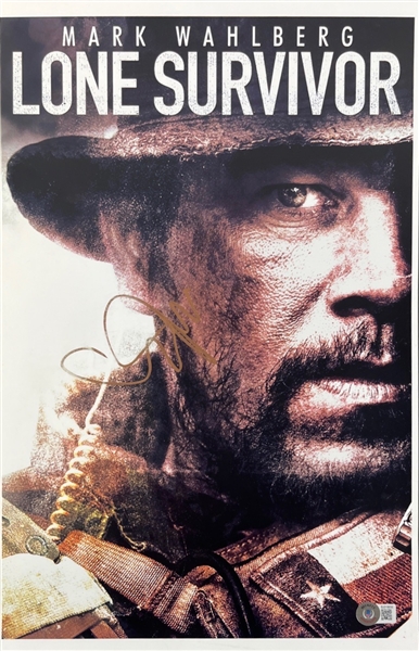 Mark Wahlberg Lot of 2 Signed 11 x 17 Movie Photos (Beckett/BAS)