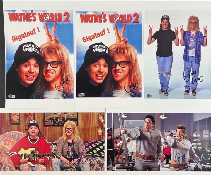 Dana Carvey Lot of 5 Signed 11 x 17 Photos (Beckett/BAS)