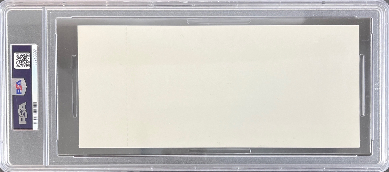 1976 Ali VS. Inoki Superfight (Telecast) Proof - Full Ticket (PSA/DNA Encapsulated)
