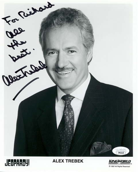 Jeopardy: Alex Trebek 8” x 10” Signed Photo (JSA Sticker)