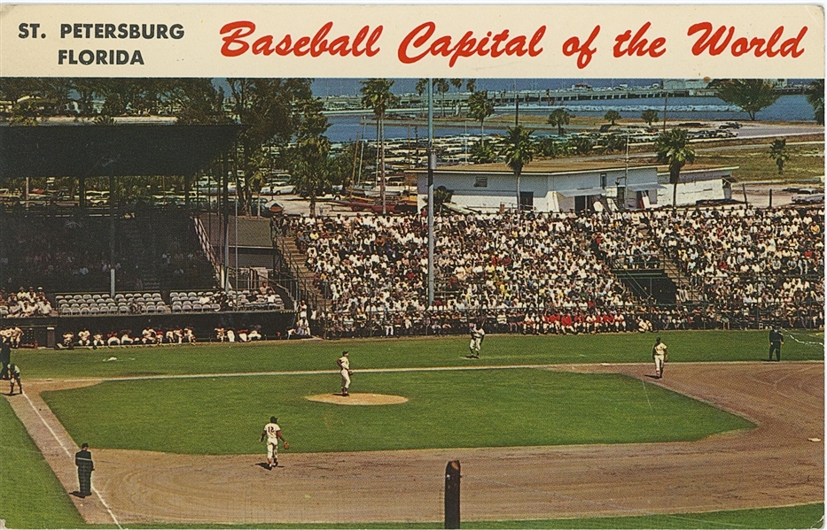 St. Louis Cardinals & New York Mets 1971 Multi-Signed Postcard (JSA LOA)