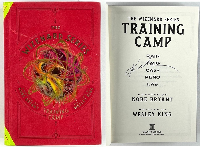 Kobe Bryant Signed “The Wizenard Series Training Camp” Book (JSA LOA)