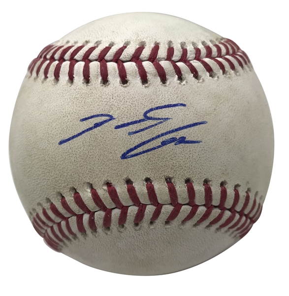 Nolan Arenado Signed & Game Used 2018 OML Baseball Hit to Cody Bellinger! (PSA/DNA & MLB)