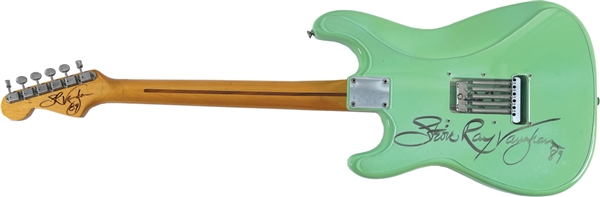 Stevie Ray Vaughan Ultra Rare Double Signed Fender Stratocaster Guitar (Beckett/BAS and Epperson/REAL LOA)