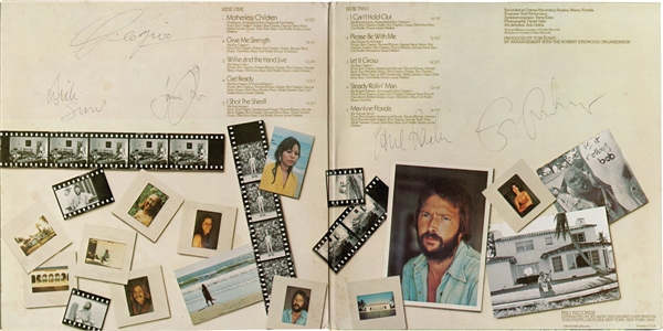 Eric Clapton & His Band Vintage Signed 461 Ocean Boulevard Record Album (Tracks UK LOA)