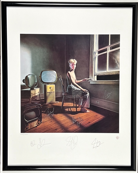 Rush Group Signed "Power Windows" 21" x 27” Litho (3 Sigs) (Beckett/BAS LOA) 