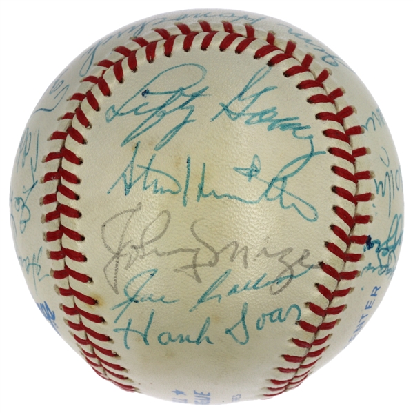 NY Yankees Official American League Baseball with (20) Signatures Including Mickey Mantle, Joe DiMaggio & Roger Maris (Full JSA LOA)