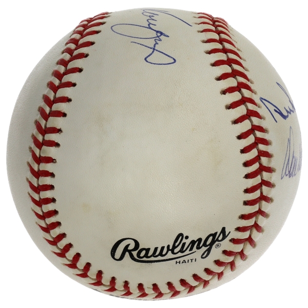 Sandy Koufax, Don Drysdale, Duke Snider Dodgers HOF’ers Triple-Signed Official National League Baseball (JSA)