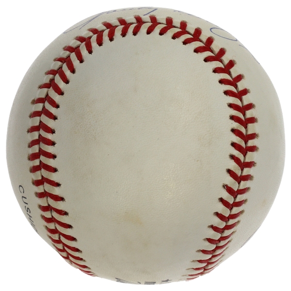 Sandy Koufax, Don Drysdale, Duke Snider Dodgers HOF’ers Triple-Signed Official National League Baseball (JSA)