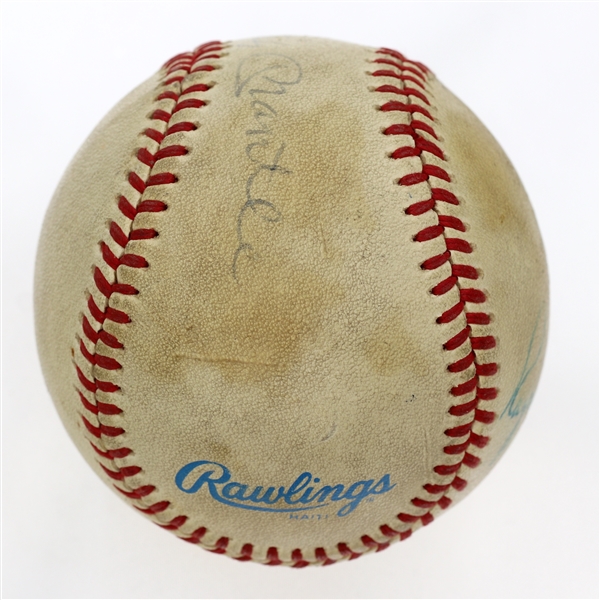 Mickey Mantle & Roger Maris Dual-Signed Official American League Bobby Brown Baseball (Full Beckett LOA)