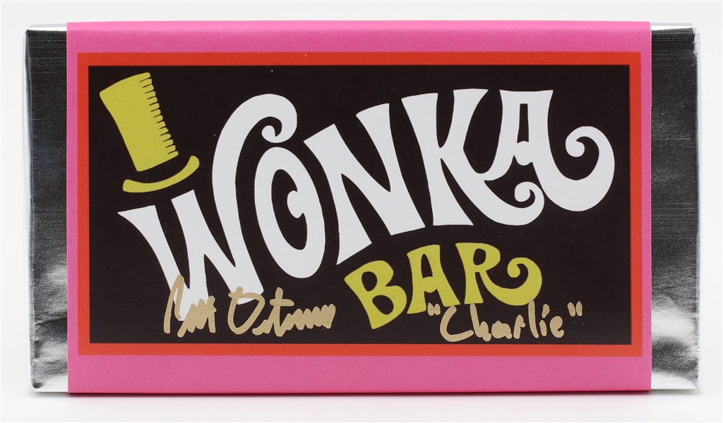 Wonka Bar Signed by Peter Ostrum (Charlie) from the Movie Willy Wonka & the Chocolate Factory (JSA)