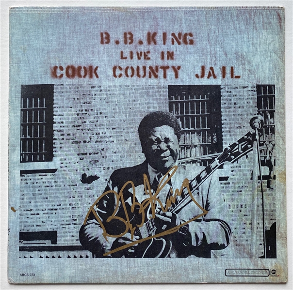 BB King In-Person Signed “Live in Cook County Jail” Album Record (JSA Authentication)