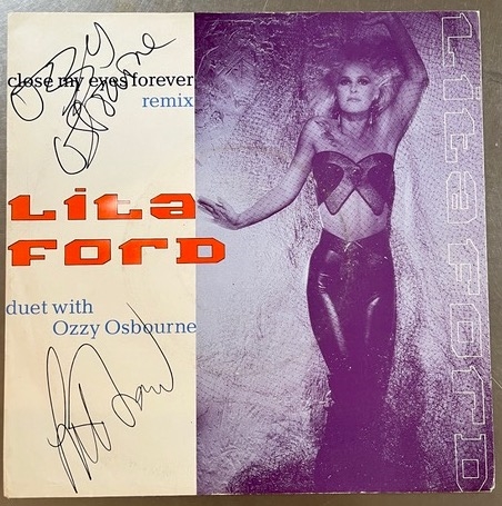 Ozzy Osbourne & Lita Ford “Close my Eyes Forever” 7” Vinyl Record (Third Party Guaranteed) 