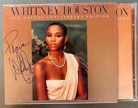 Whitney Houston Self-Titled Signed CD (Third Party Guaranteed) 