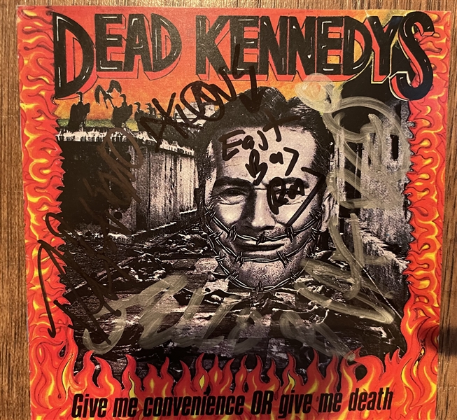 Dead Kennedys Group Signed “Give Me Convenience OR Give me Death” CD (4 Sigs) (Roger Epperson/REAL LOA)  