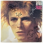 David Bowie Multi-Signed “Space Oddity” Album Record (6 Sigs) (Andy Peters Bowie Expert) 