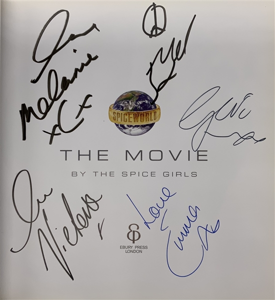 Spice Girls Group Signed “Spice World” Book (5 Sigs) (Roger Epperson/REAL LOA)  