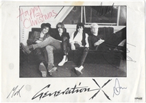 Generation X Group Signed Photograph (4 Sigs) (Roger Epperson/REAL LOA)  