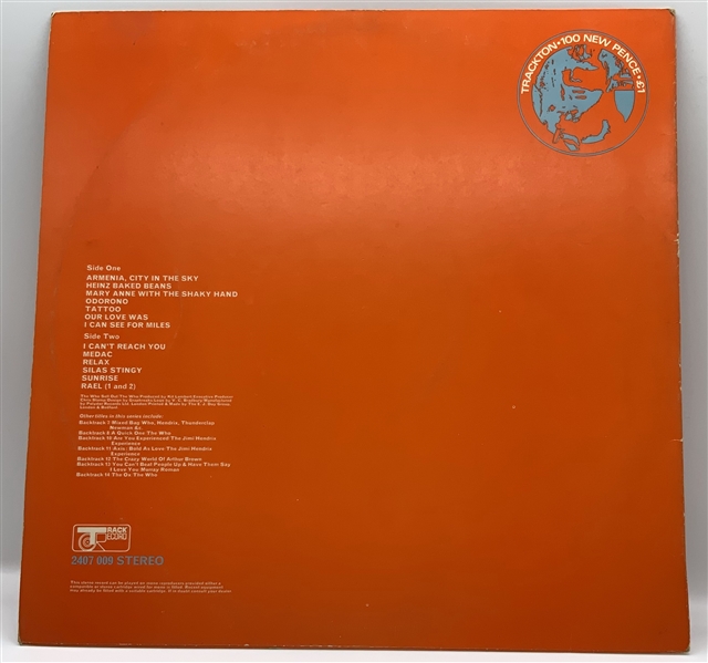 The Who: Daltrey & Townshend Vintage 1970s Dual-Signed “Sell Out” Album Record (Roger Epperson/REAL LOA)  
