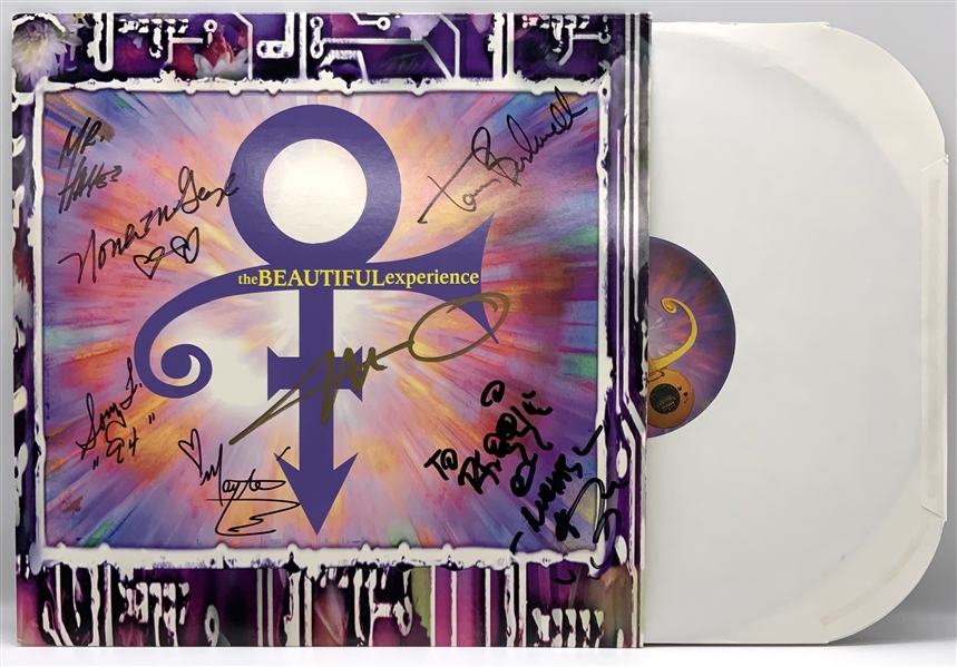 Prince & The New Power Generation 1994 Group Signed “The Beautiful Experience” Album Record (7 Sigs) (Roger Epperson/REAL LOA)  