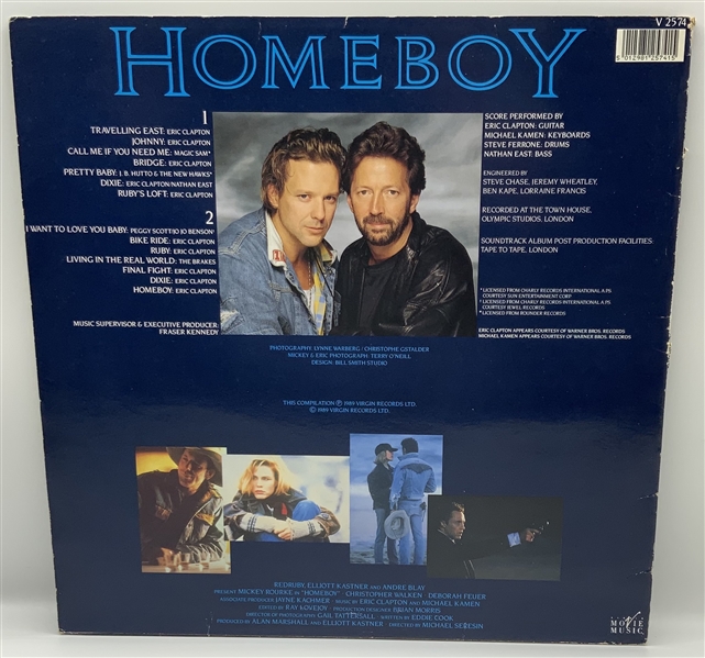 Eric Clapton Signed “Homeboy” Album Record (Roger Epperson/REAL LOA)  