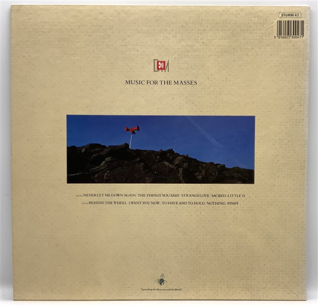 Depeche Mode Group Signed “Music For The Masses Album Record (4 Sigs) (Third Party Guaranteed)