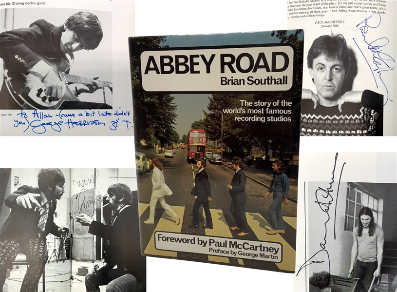 “Abbey Road” Book Signed by Dozens: Beatles’ McCartney, Harrison & Ringo, and Pink Floyd’s Gilmour & Rogers, Ect. (Third Party Guaranteed) (Allan Rouse Abbey Road Worker Letter of Provenance) 