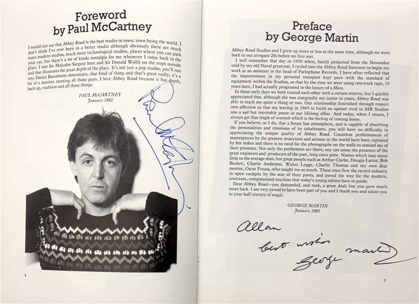 “Abbey Road” Book Signed by Dozens: Beatles’ McCartney, Harrison & Ringo, and Pink Floyd’s Gilmour & Rogers, Ect. (Third Party Guaranteed) (Allan Rouse Abbey Road Worker Letter of Provenance) 