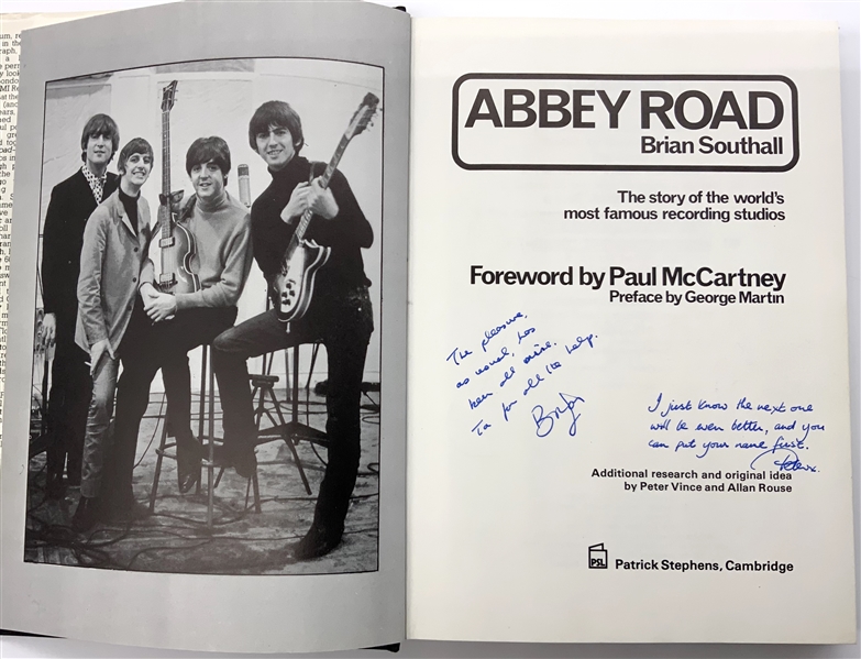 “Abbey Road” Book Signed by Dozens: Beatles’ McCartney, Harrison & Ringo, and Pink Floyd’s Gilmour & Rogers, Ect. (Third Party Guaranteed) (Allan Rouse Abbey Road Worker Letter of Provenance) 