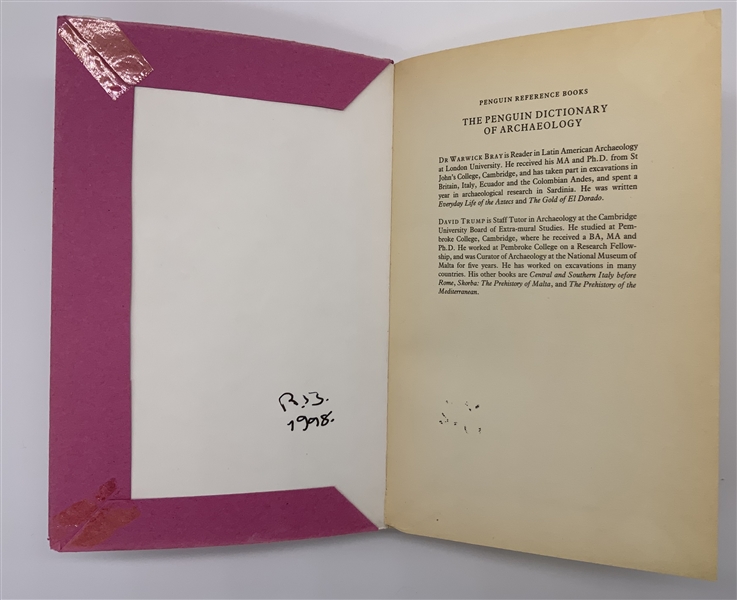 Pink Floyd: Syd Barrett Personally Owned & Annotated Pair of (2) Books