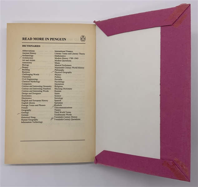 Pink Floyd: Syd Barrett Personally Owned & Annotated Pair of (2) Books
