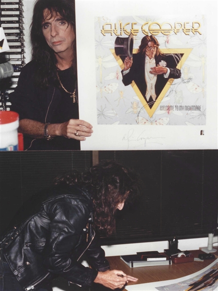 Alice Cooper Signed “Welcome to My Nightmare” Limited-Edition Lithograph (Third Party Guaranteed)