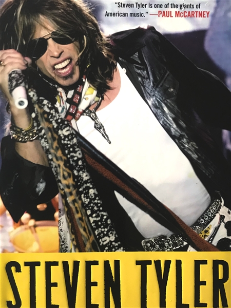 Steven Tyler Signed “Does the Noise in My Head Bother You” Bio Book (Third Party Guaranteed)