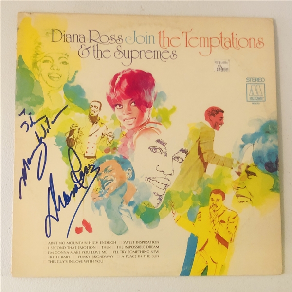 The Supremes: Ross & Wilson In-Person Dual-Signed “Diana Ross and The Supremes Join the Temptations” Album Record (John Brennan Collection) (Beckett/BAS Authentication) 