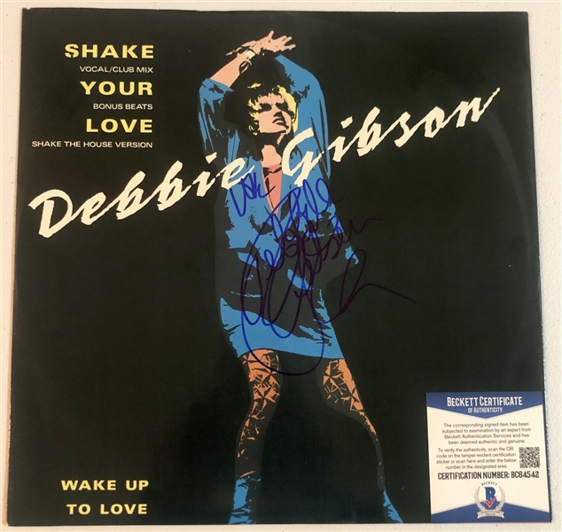 Debbie Gibson In-Person Signed “Shake Your Love” 12” Record w/ Original Promo Folder (John Brennan Collection) (Beckett/BAS Authentication)