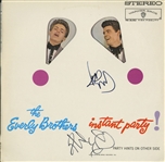 Everly Brothers Signed “Instant Party” Album Record (ACOA Authentication)