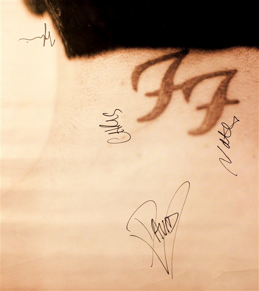 Foo Fighters Group Signed 40” x 60” “There is Nothing Left to Lose” Subway Poster (4 Sigs) (ACOA Authentication)