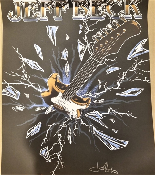 Jeff Beck Signed 16” x 24” Tour Poster (ACOA Authentication)
