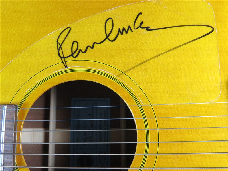 The Beatles: Paul McCartney Signed Epiphone Texan FT-79 McCartney Model Acoustic Guitar (Beckett/BAS LOA, JSA LOA, and Caiazzo LOA)
