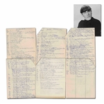 Three Stooges Skit Handwritten by Moe Howard & Signed “Moe” 40+ times (Third Party Guaranteed)