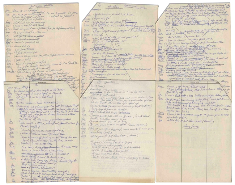 Three Stooges Skit Handwritten by Moe Howard & Signed “Moe” 40+ times (Third Party Guaranteed)