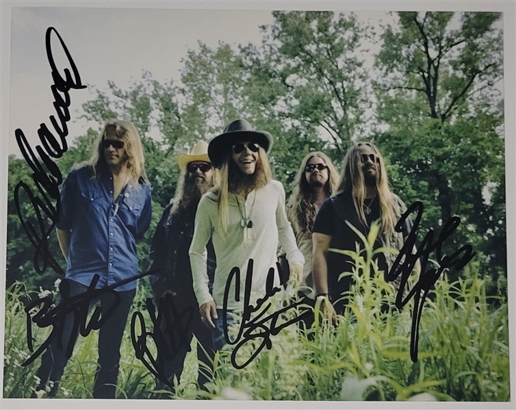 Blackberry Smoke In-Person Group Signed 10” x 8” Photo (5 Sigs) (Third Party Guaranteed)