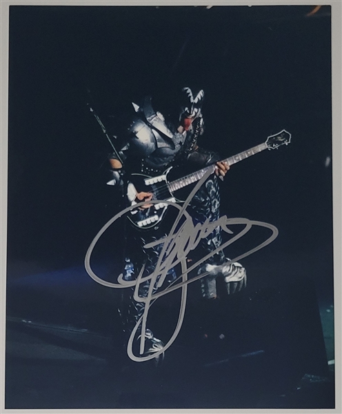 KISS: Gene Simmons In-Person Signed 8” x 10” Photo (Third Party Guaranteed)