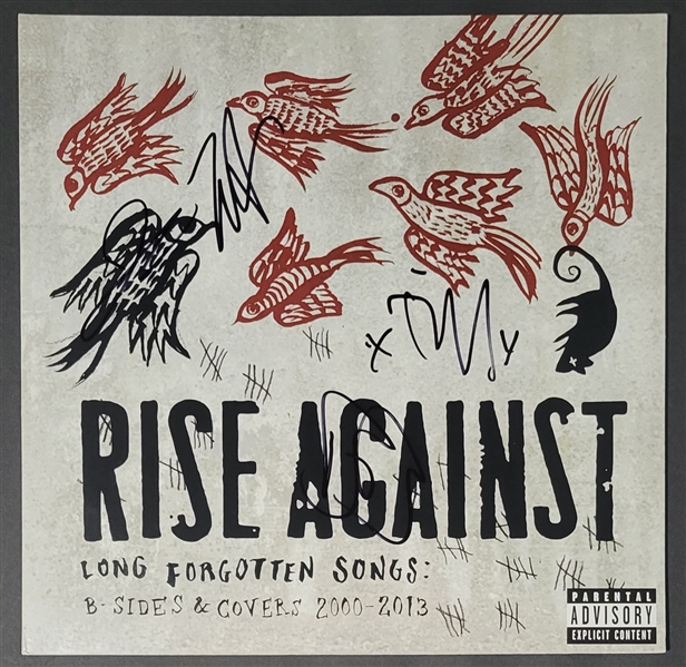 Rise Against In-Person Group Signed “Long Forgotten Songs” Album Record (4 Sigs) (Third Party Guaranteed)
